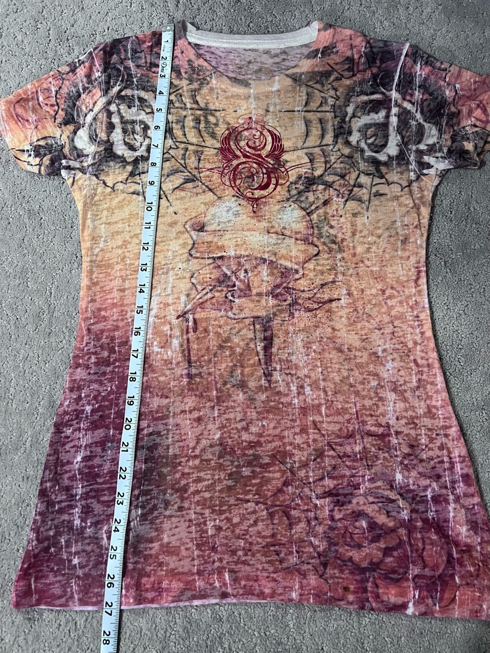 EUC! Lot of 4 “Sinful” By Affliction Brand Women’s Shirts Size Large - Picture 3 of 16
